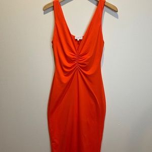 Rhomba, orange dress, Size Large